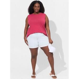 NWT Torrid Vintage Cotton Jersey High Neck Tank 2X‎